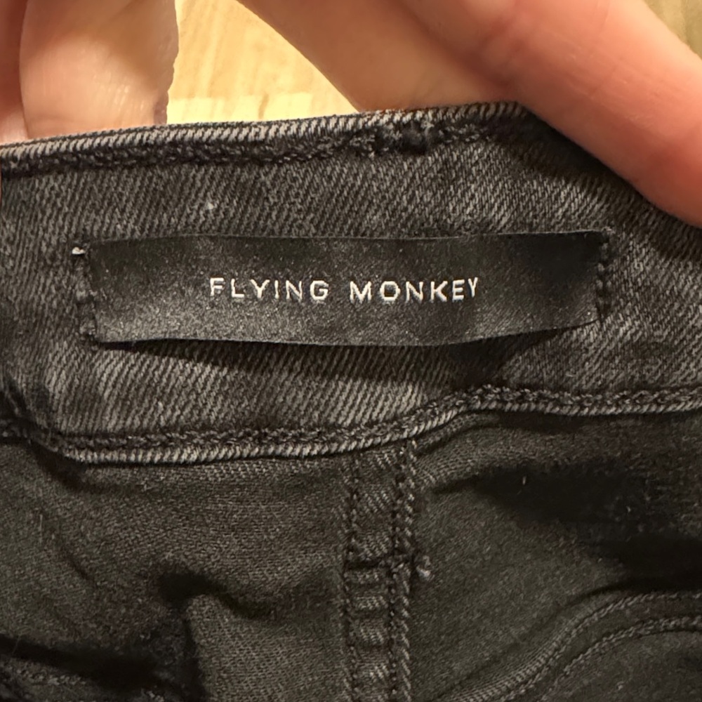Flying Monkey Charcoal Flare Jeans - Picture 3 of 4